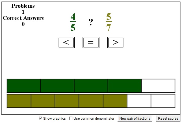 Compare Fractions: Interactive Practice