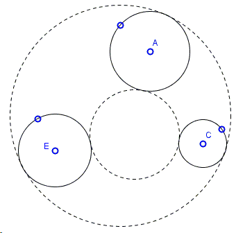Find a circle tangent to three given circles