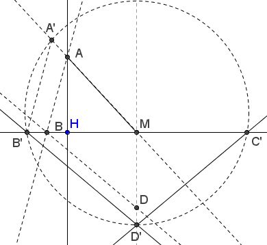 triangle construction from A, h,M