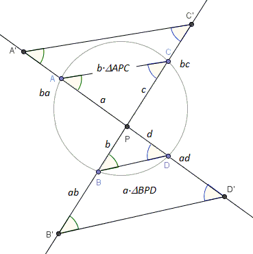 Intersecting Chords Theorem - proof