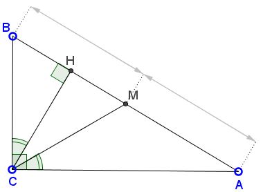 in a right triangle, the symmedian to the hypotenuse coincides with the altitude from the right angle