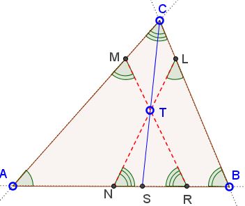 Symmedian and two antiparallel - problem