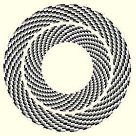 Unfolding Spirals illusion