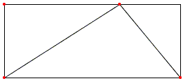 triangle in a rectangle of twice its area
