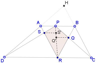 Areas in a trapezoid, solution