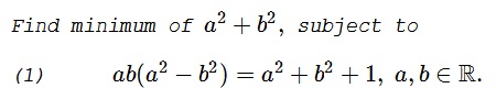 Two Problems by Kunihiko Chikaya, problem 1
