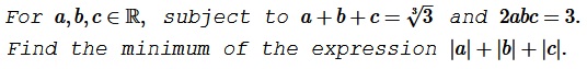 Minimum under Two Constraints