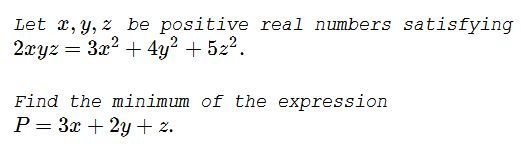 A Problem with a Magical Solution from Secrets in Inequalities, problem