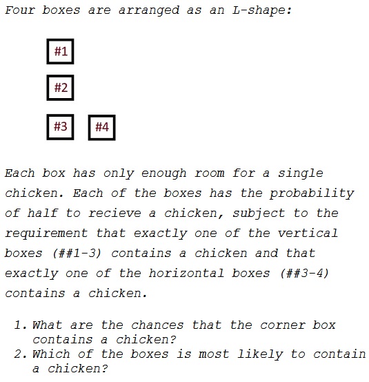 Chickens in Boxes, problem