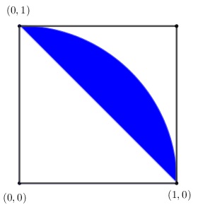 obtuse triangle in square