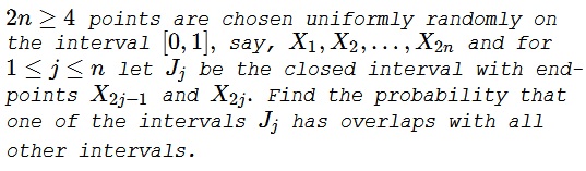 Overlapping Random Intervals, problem