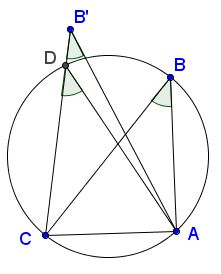 equal angle are inscribed into the same circle