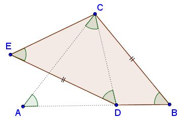 a quadrilateral with a pair of equal opposite angles and a pair of opposite equal sides