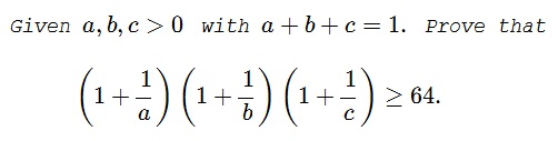 an inequality with constraints, #18