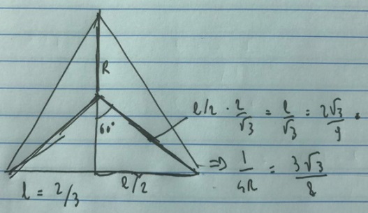 circumradius is minimum in equilateral triangle