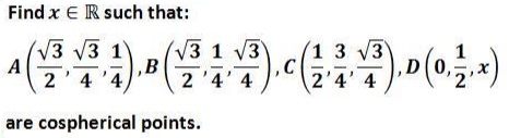 Cospherical Points