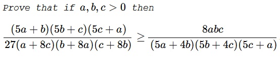 Dan Sitaru's Cyclic Inequality in Three Variables