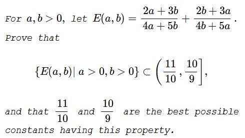 A Problem from the Danubius Contest 2016