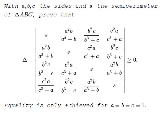 Inequality With Determinants IV