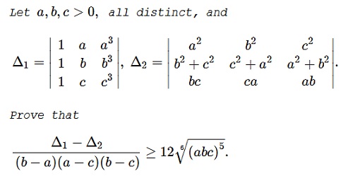 Inequality With Determinants IV