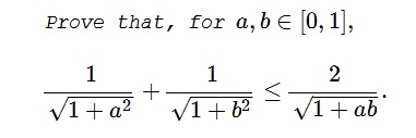 The  power of  substitution III: proving an inequality with two variables