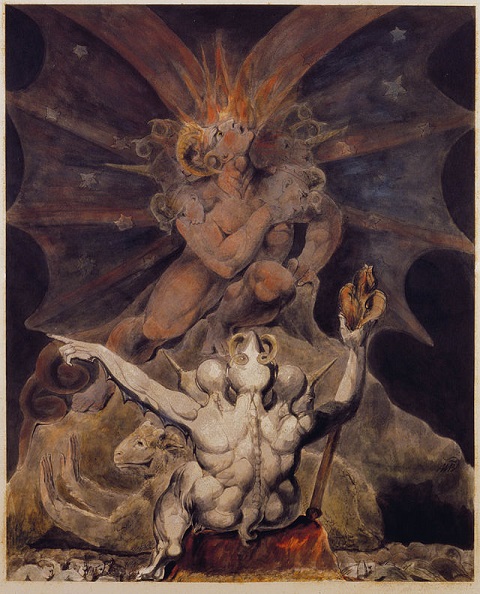 Number of the beast by William Blake