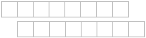 two 1xn boards shifted 1 square