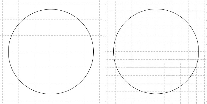 area of a circle, grid and refinement