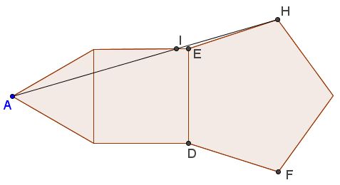 Golden Ratio in a Chain of Polygons, So to Speak, problem