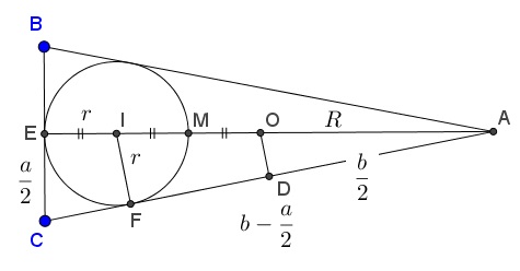 Golden Ratio in Isosceles Triangle,proof