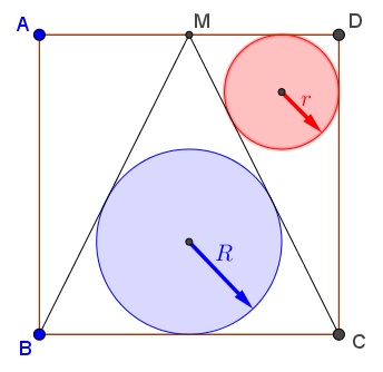 golden ratio in square