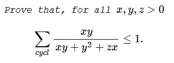 A Cyclic Inequality  in  Three Variables  XIV