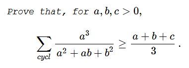 A Cyclic Inequality in   Three Variables  XXII