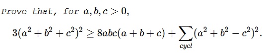 A  Cyclic  Inequality in   Three Variables  XXIII