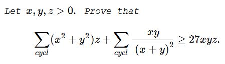A Cyclic Inequality  in  Three Variables  VIII