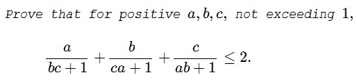 Cyclic  Inequality In  Three  Variables From Kvant, problem