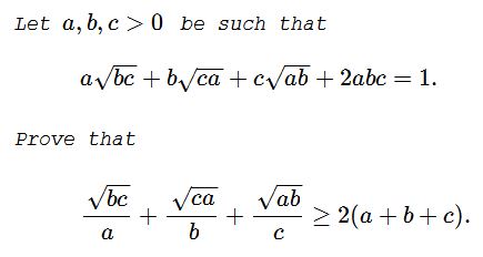 A Cyclic Inequality  in  Three Variables with Constraint