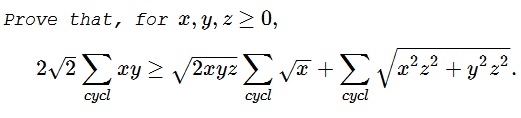 Cyclic Inequality with Square Roots