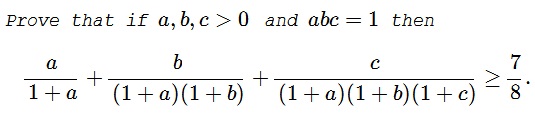 An Inequality in Two Or More Variables