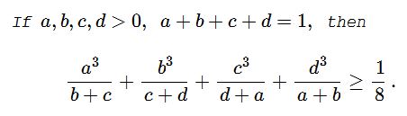 Inequality withConstraint in Four Variables
