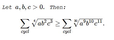 An  Inequality with Cyclic Sums on Both Sides II