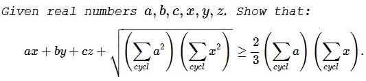 An  Inequality with Two Triples of Variables II