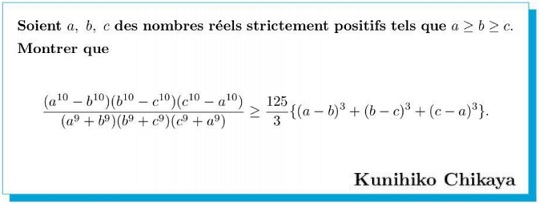 Kunihiko Chikaya's Inequality, source