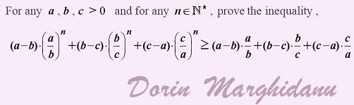 A Little More of Algebra for an Inequality, A Little Less of Calculus for a Generalization, source