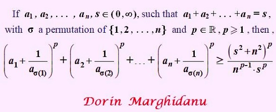Dorin  Marghidanu's Permuted Inequality