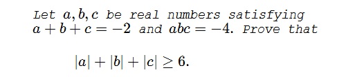 Two Constraints, One Inequality by Qing Song, problem