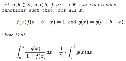 An Integral Identity with Two Functions