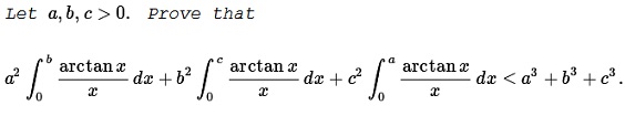 Inequality with Three Numbers, Not All Zero