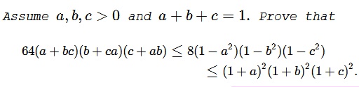 Dorin Marghidanu's Two-Sided Inequality, problem
