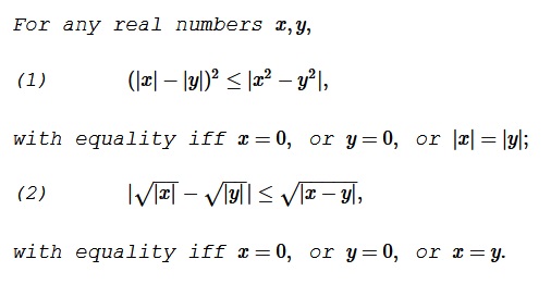 Simple Yet Uncommon Inequalities with Absolute Value